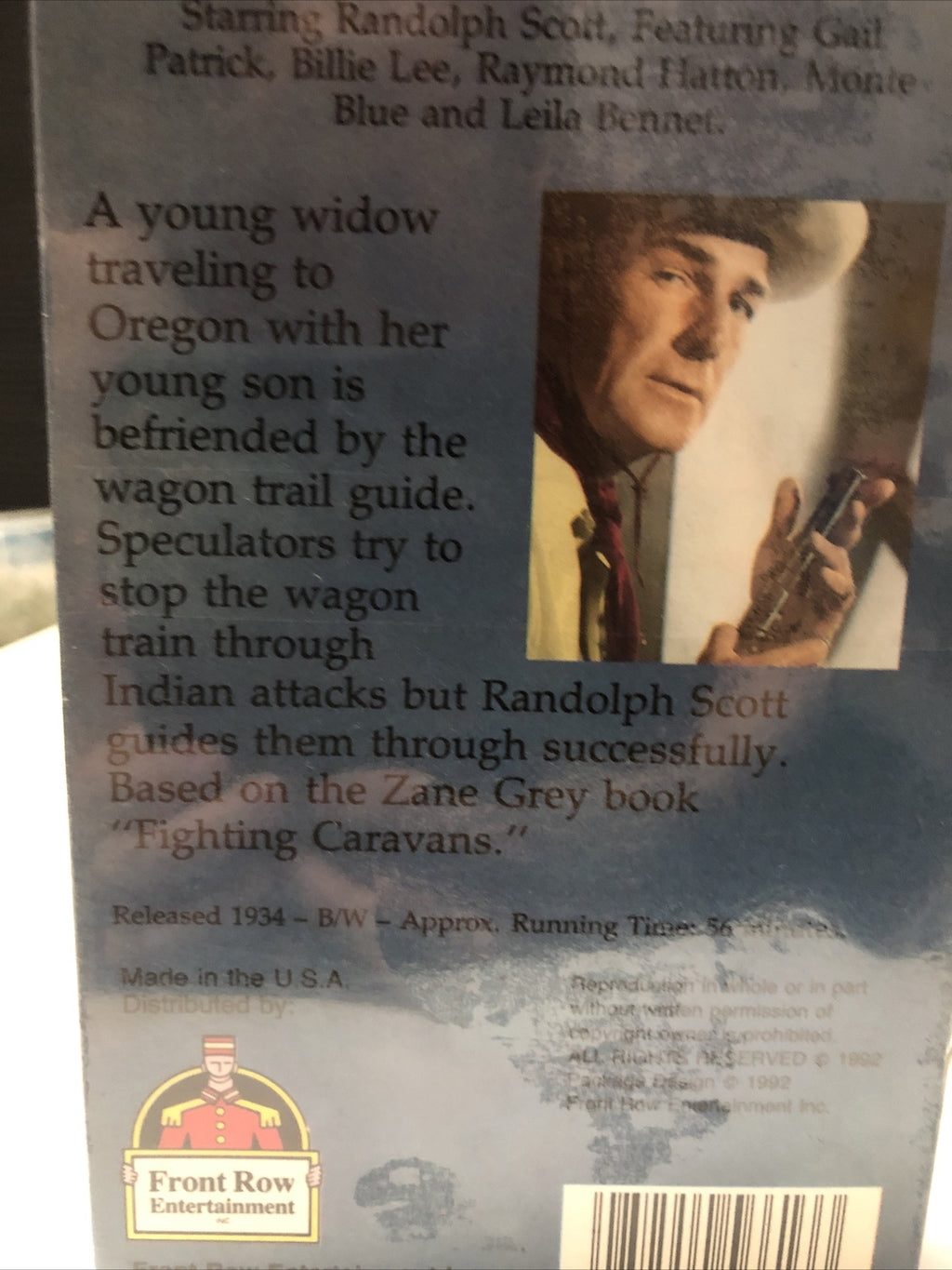 Factory Sealed Zane grey’s Wagon Wheels VHS With Randolph Scott3