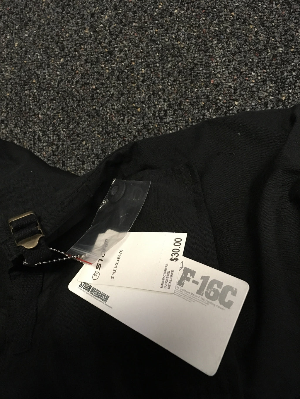 Storm Mechanism BLACK Storm Rain Pants: 2XL Winter Pants F-16c No: 454706