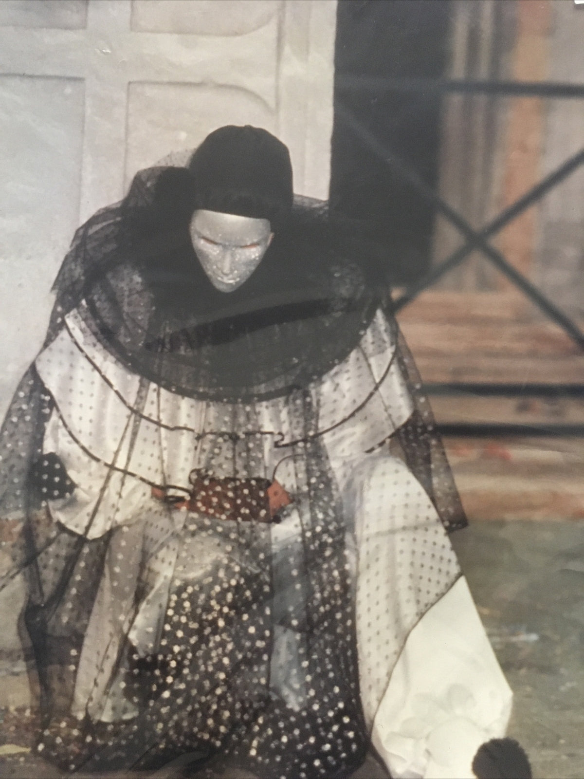 Silvano Bonfa Venezia Mashchere Di Carnevale Photograph Italy Masked Person4