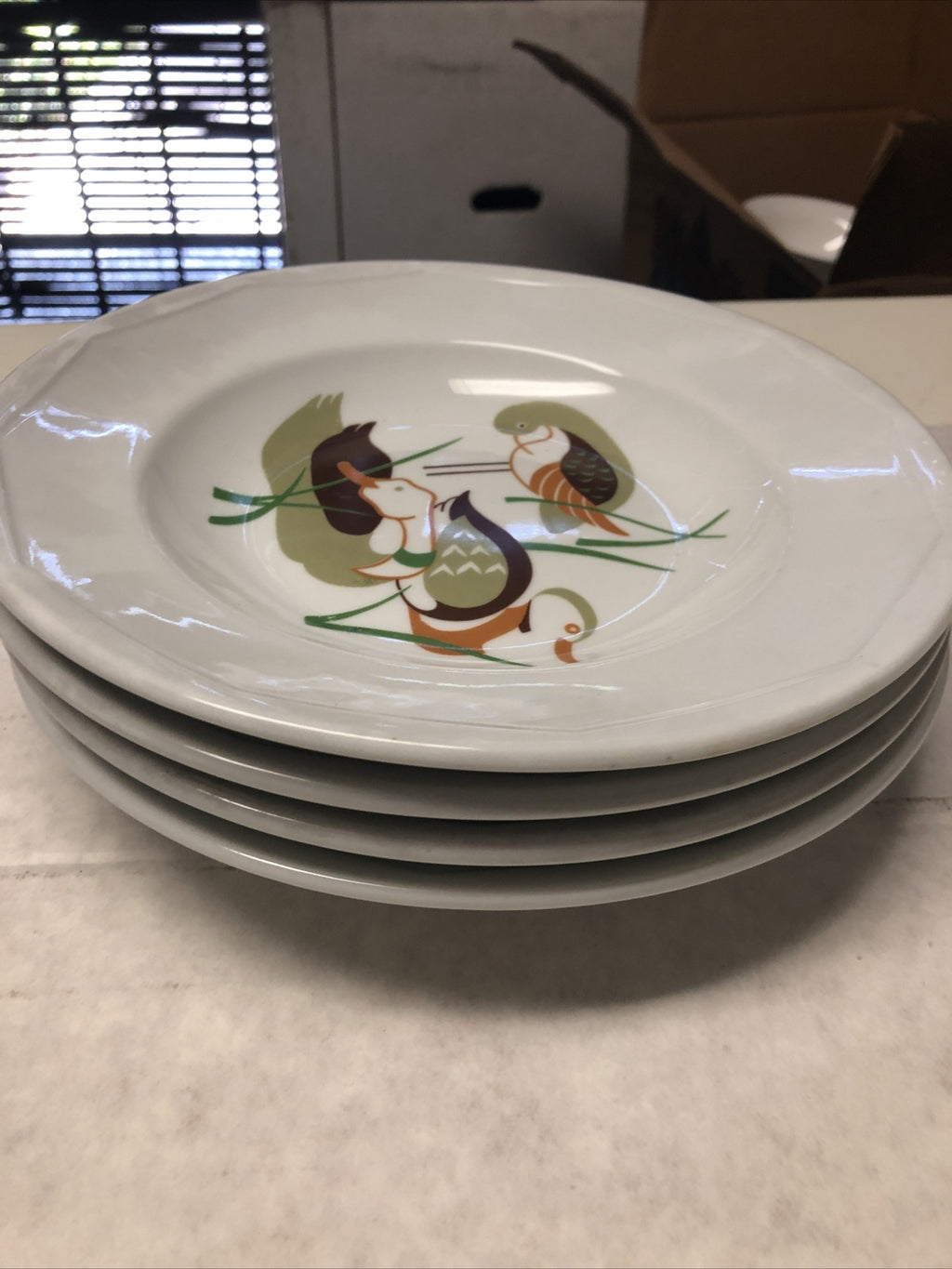 Haviland Limoges France Aluminite Frugier Lot Of 4 Bowl Plates 9”1