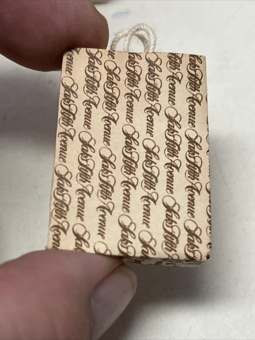Vintage Dollhouse Miniature Luxury Shopping Bag Lot Tiffany & Co. Saks Barbie6