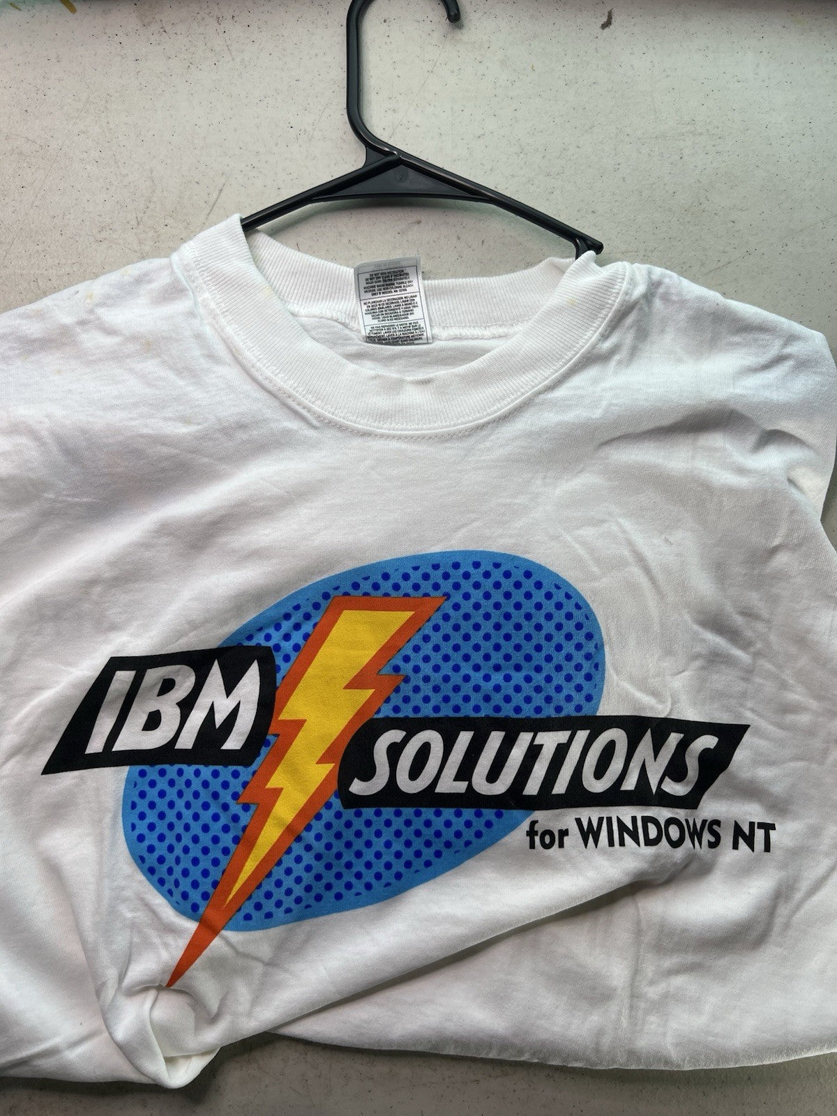 Vintage IBM Solutions for Windows NT T-Shirt Size L 90s Tech Promo2