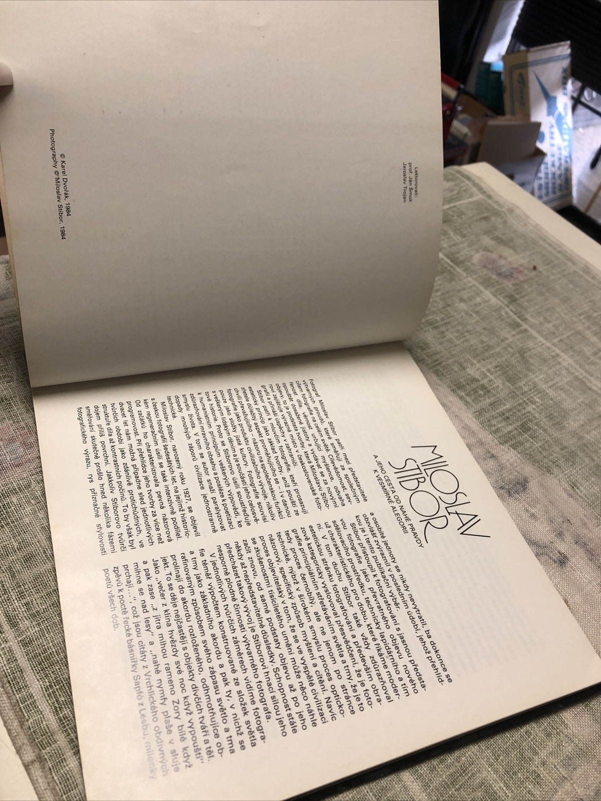 Rare Karel Dvorak Miloslav Stibor Photograph Book 19844