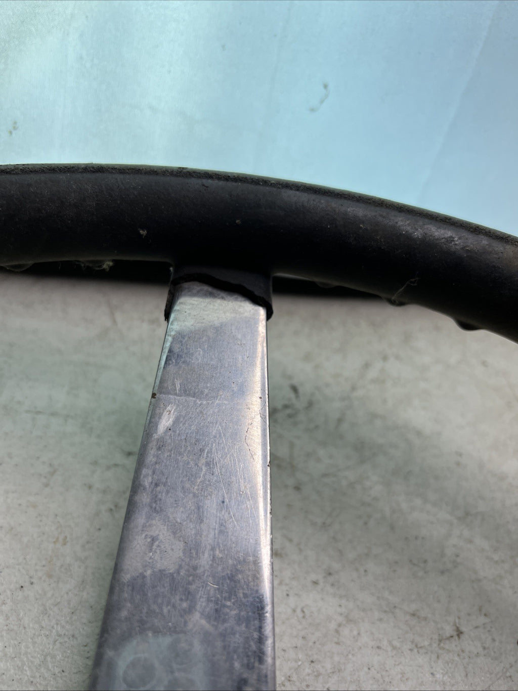 Vintage Large 17” soft grip Hotrod classic truck steering wheel5