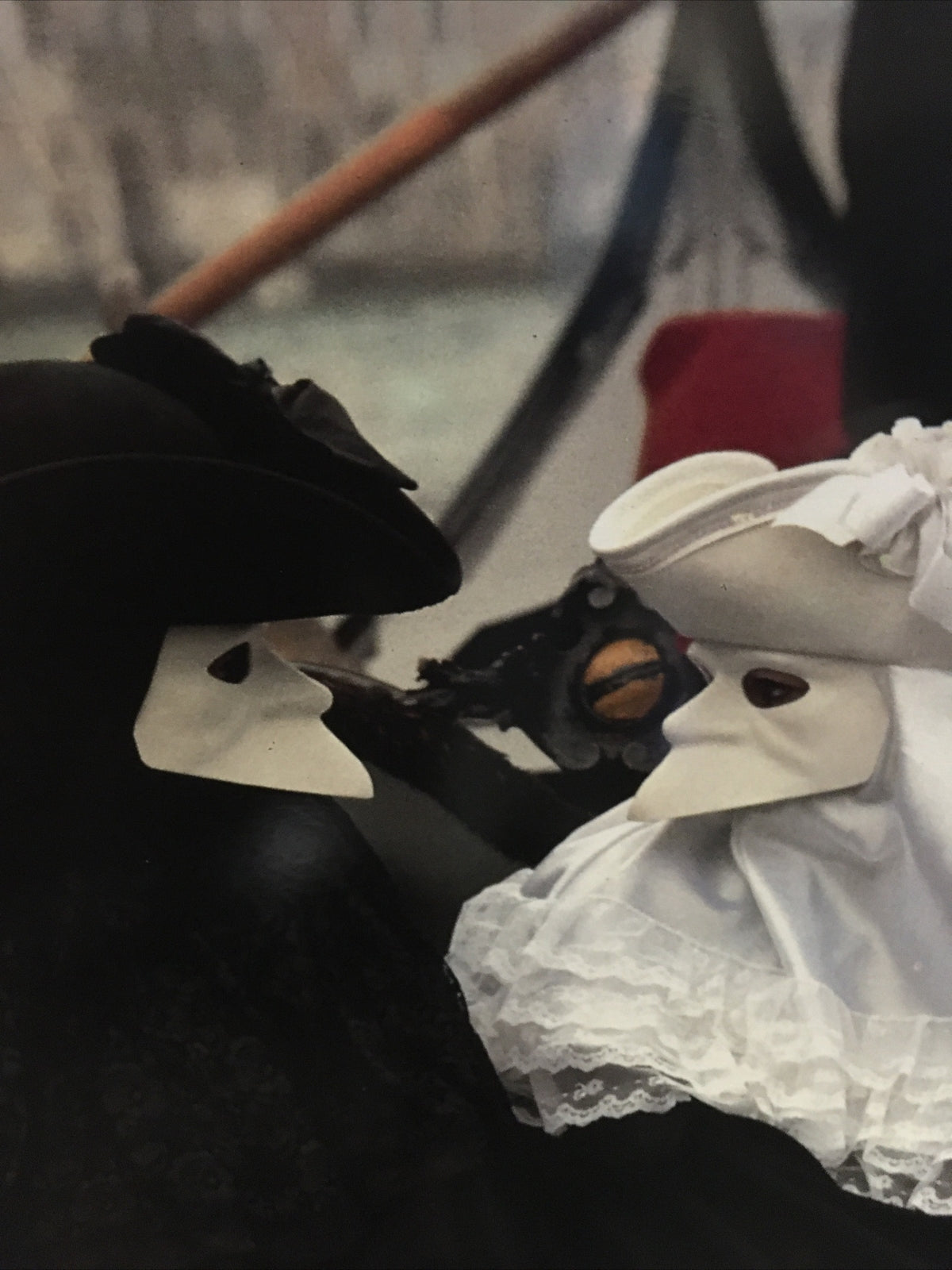 Classic Fulvio Roiter Photograph of Couple in venezia maschere di carnevale0