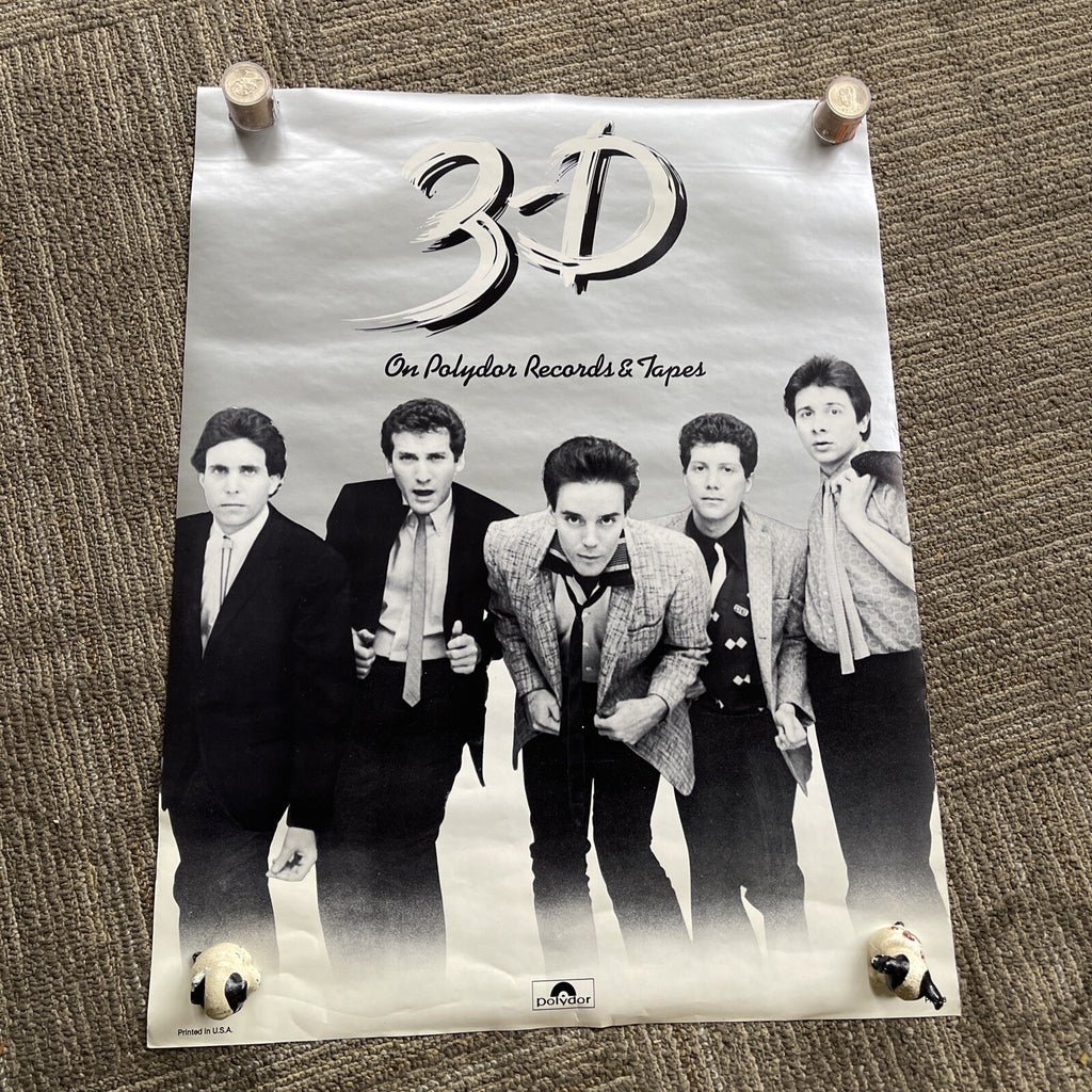 #174 1980 3-D Record Store Promo Poster 22” X 17” New Wave Polydor0