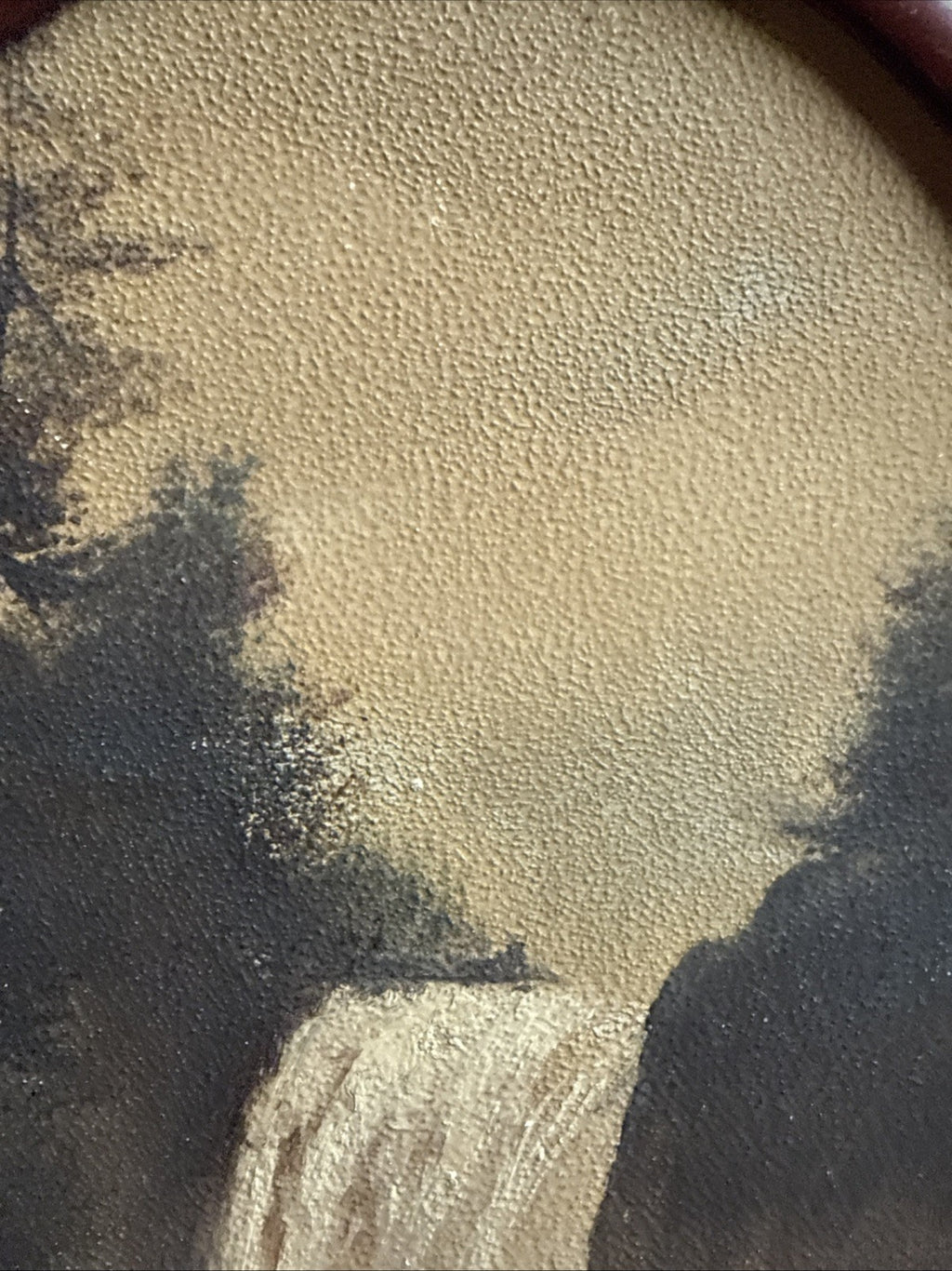 Vintage Yosemite California Painting Nature Antique Oil Painting Not Signed7