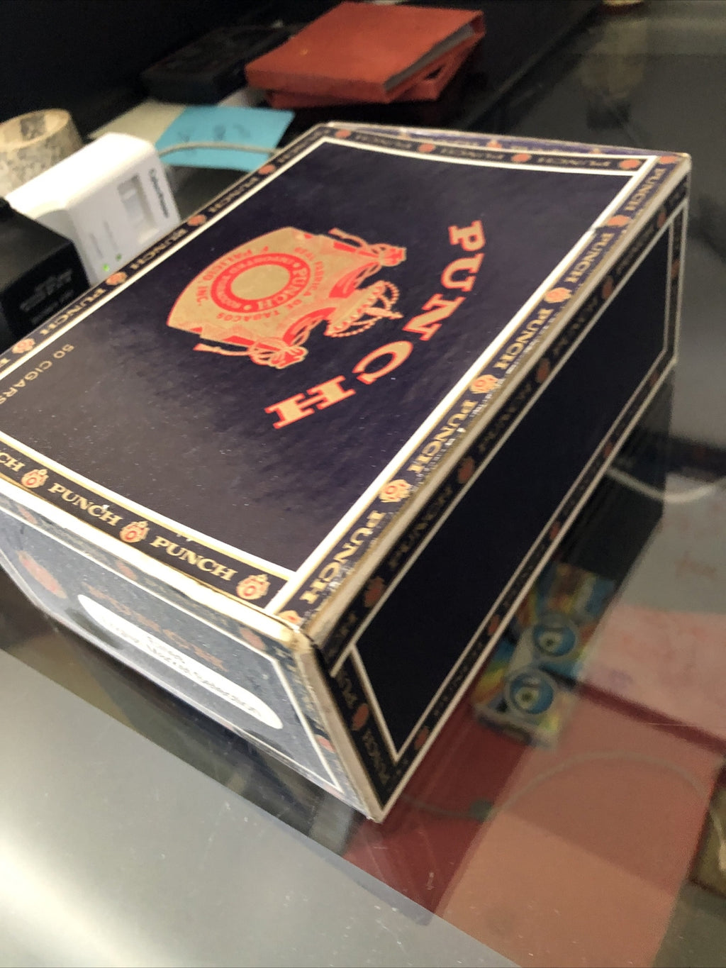 Vintage Cigar Box, Punch Imported Tobaccos Cigar Box7