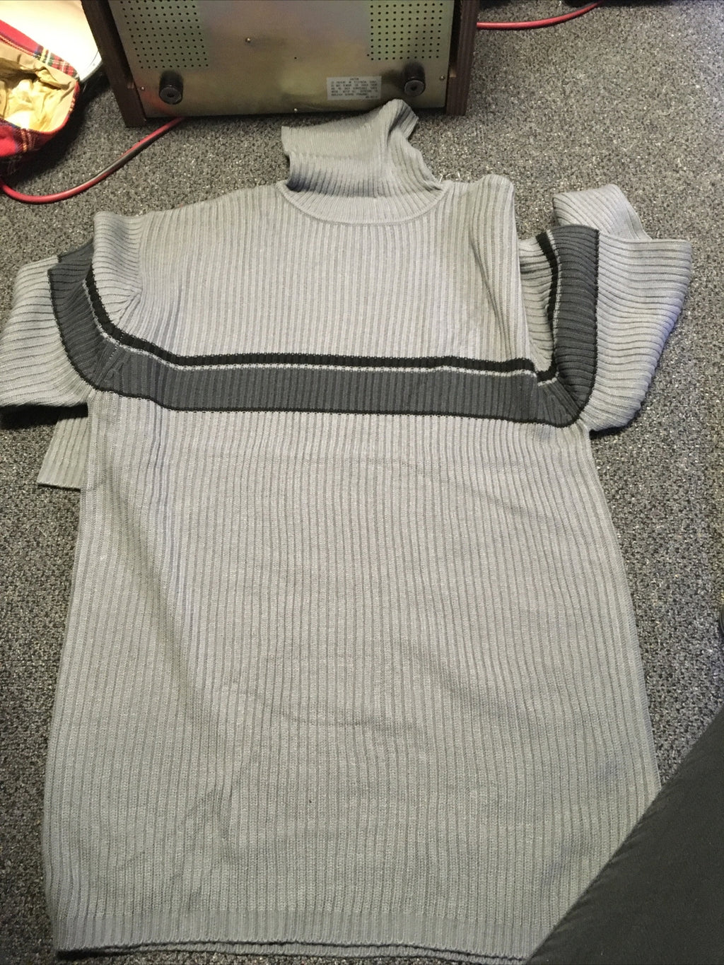 Nos 90s Trust Soft Acrylic Blend Sweater Mock Neck Medium Silver Men’s XXL3