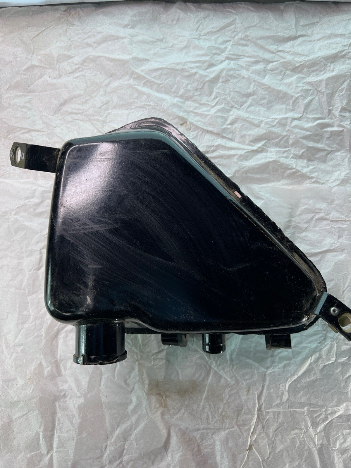 Vintage Motorcycle Oil Tank Reservoir – Black Metal2