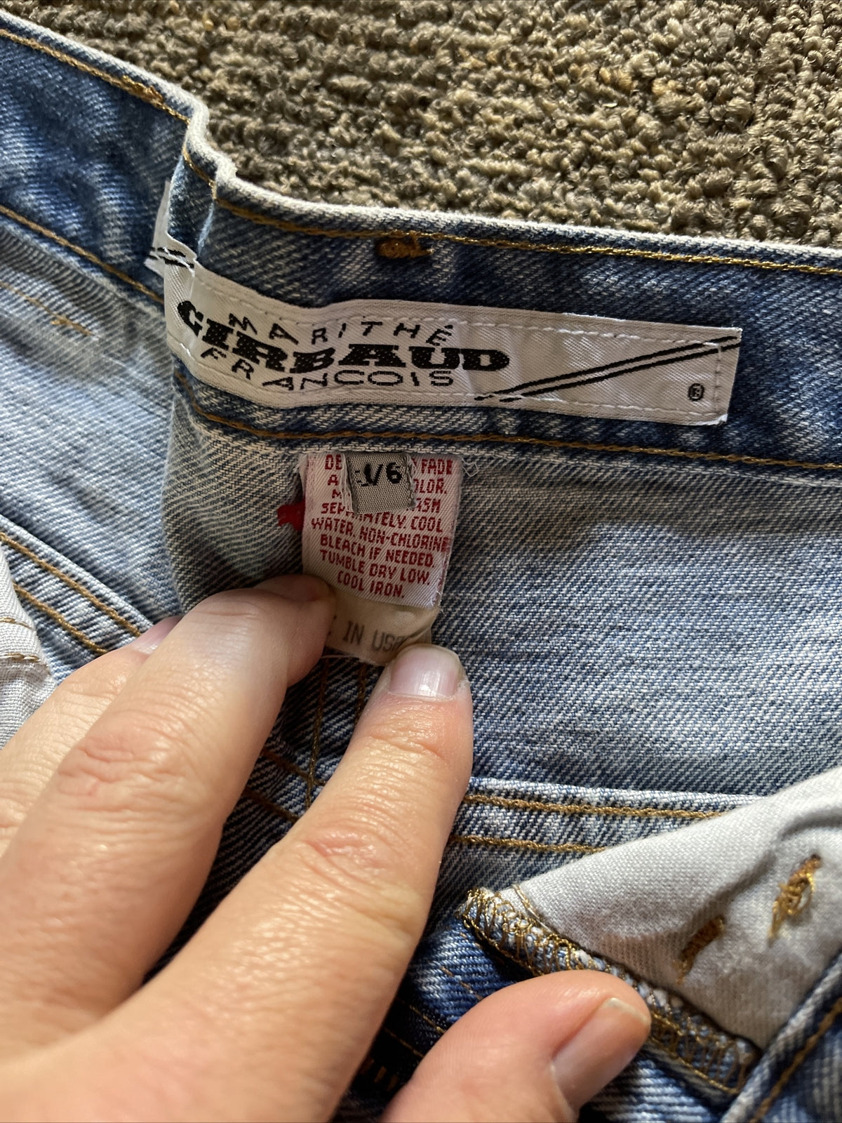 new old stock 1990 MARITHE FRANCOIS GIRBAUD Womens Jeans Size 5/6 Denim USA3
