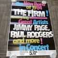 Vintage “The New Band of 1984 The Firm!” Ft Great Artists Promo Poster Germany230