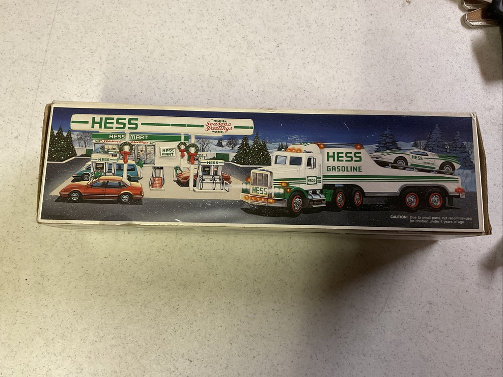 1991 HESS TOY TRUCK and RACER (Lamborghini) With Original Box0
