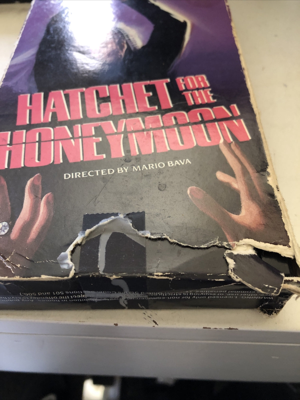 Hatchet for the Honeymoon (VHS, 1993) Rare, Horror, Mario Bava, Slasher1
