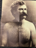 Rare Poster MARK TWAIN Iowa-California Publishing 1973 Berkeley Los Angeles NY0