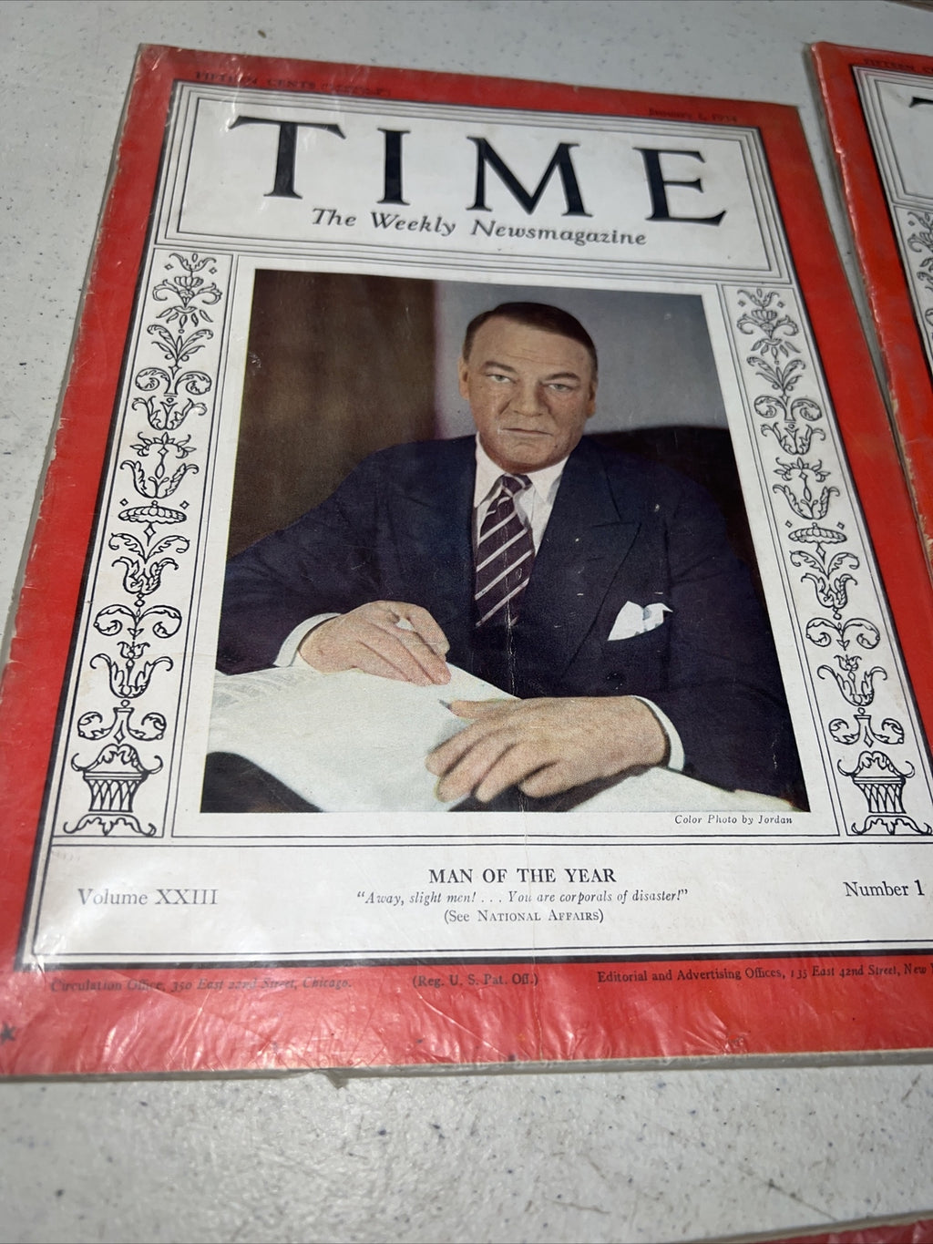 Lot of 3 Vintage Time Weekly Magazine 1930’s Helen Hayes Man of The Year Mossman1