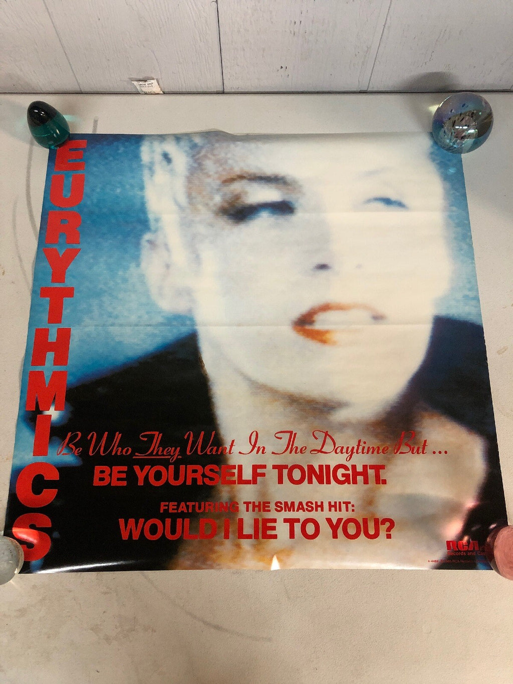 Eurythmics Be Who They Want In The Day But Be Yourself Tonight Poster 22”x22”0