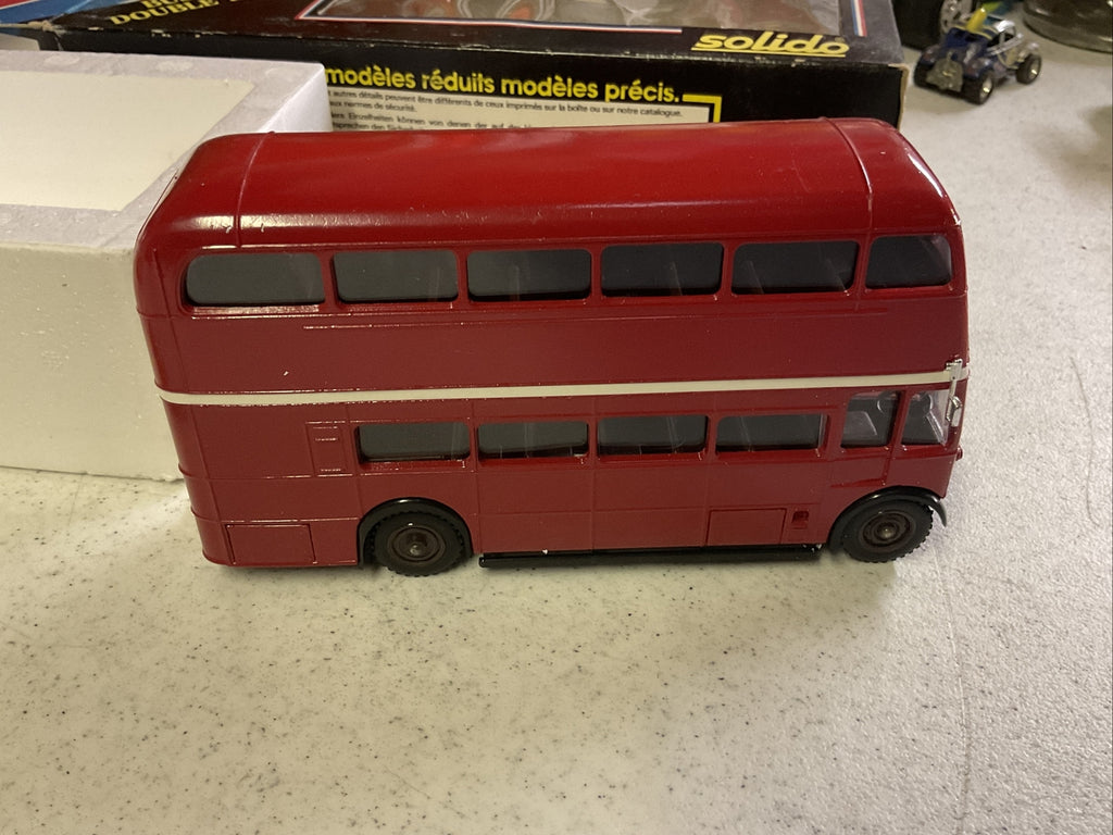 Solido Red AEC Double Decker Hovis Butter Tea London Bus 1/50 Scale FRANCE3