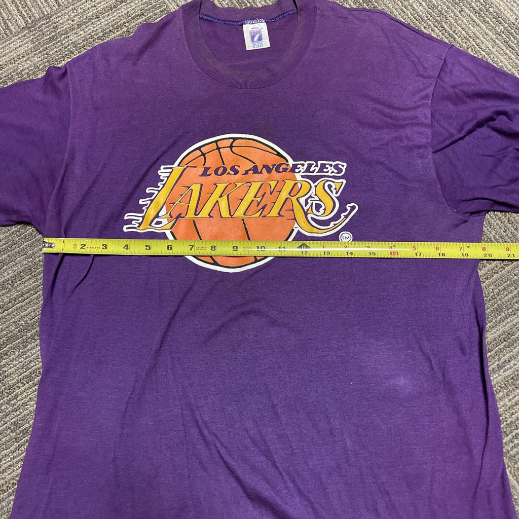 True Vintage 80’s Los Angeles Lakers T-Shirt Sz XL 1980’s NBA Single Stitch8