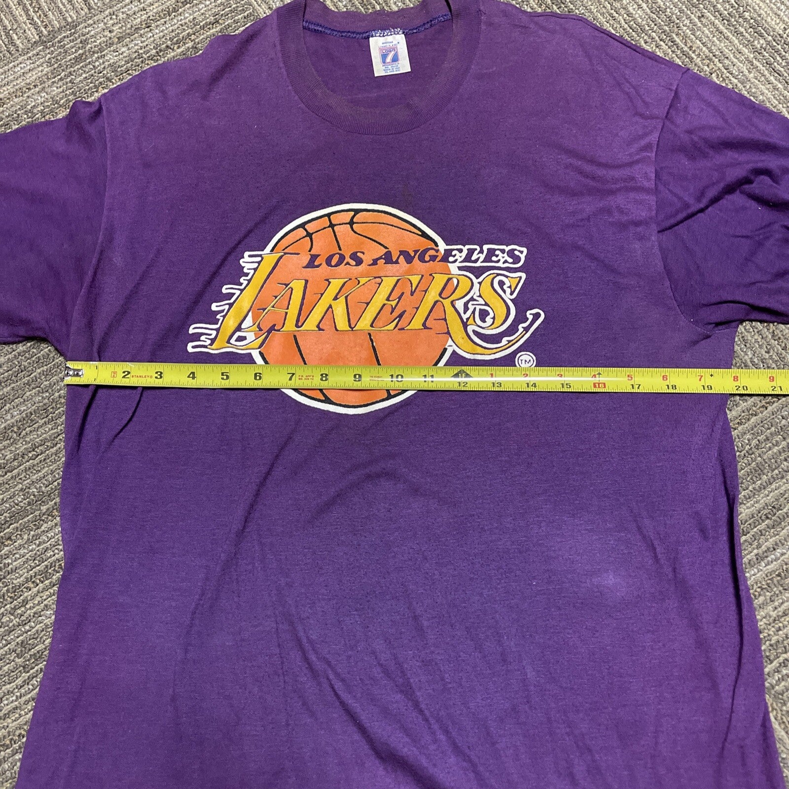 True Vintage 80’s Los Angeles Lakers T-Shirt Sz XL 1980’s NBA Single Stitch8