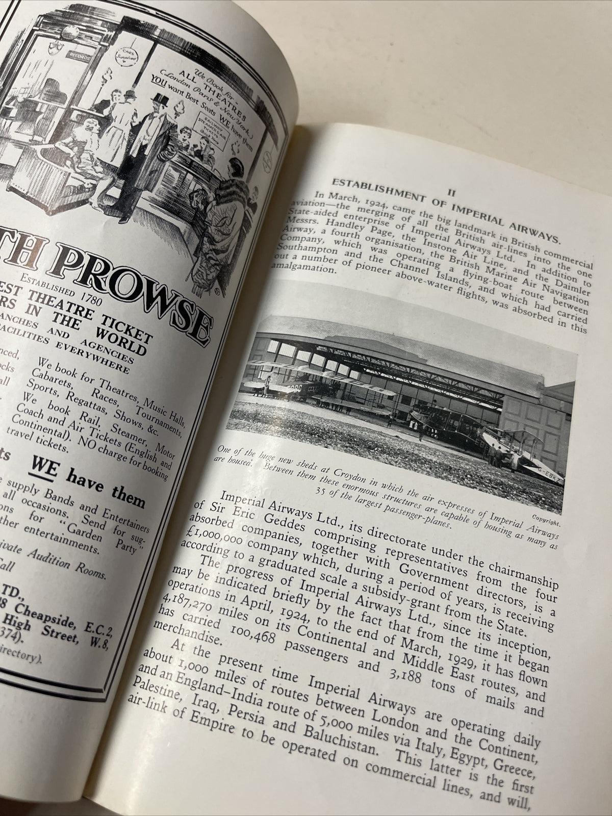 1929 Imperial Airways “ The Air Way” AIRLINE TIMETABLE  Brochure Aviation Book6