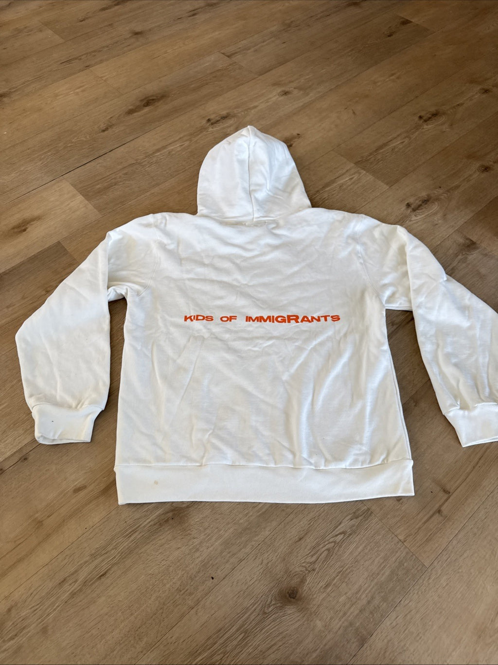 Kids Of Immigrants x Hey Arnold! Support Your Friends Hoodie - Ivory White5