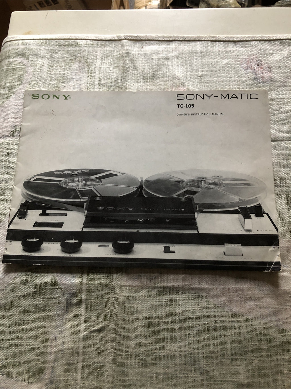 Vintage Sony-Matic TC-105 Owners Manual0