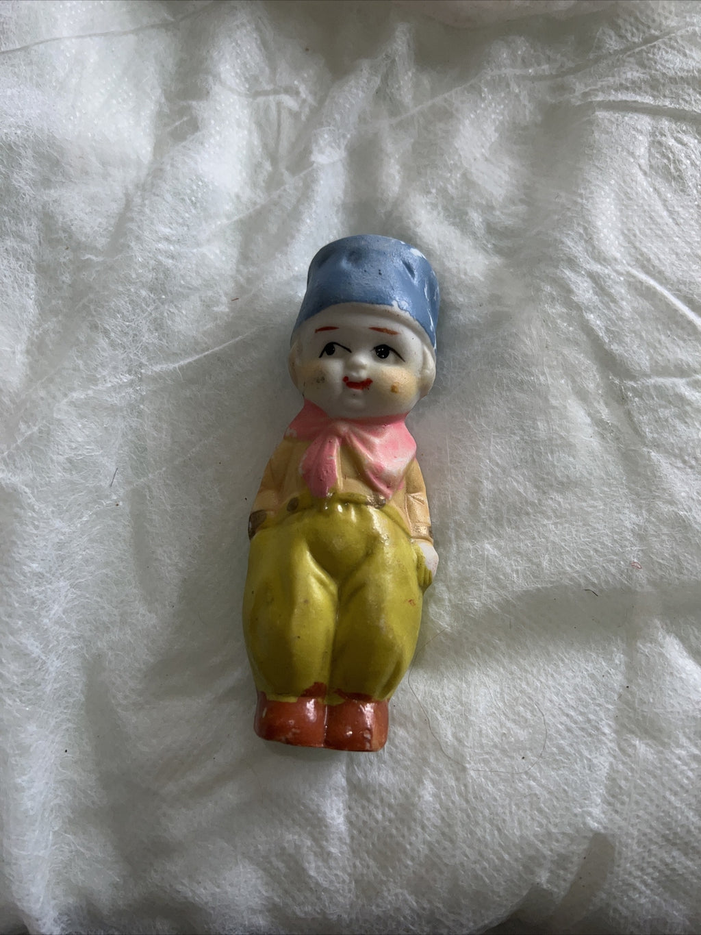 Antique Vintage Bisque Dolls - Made In Japan - 3.5” Hand painted0