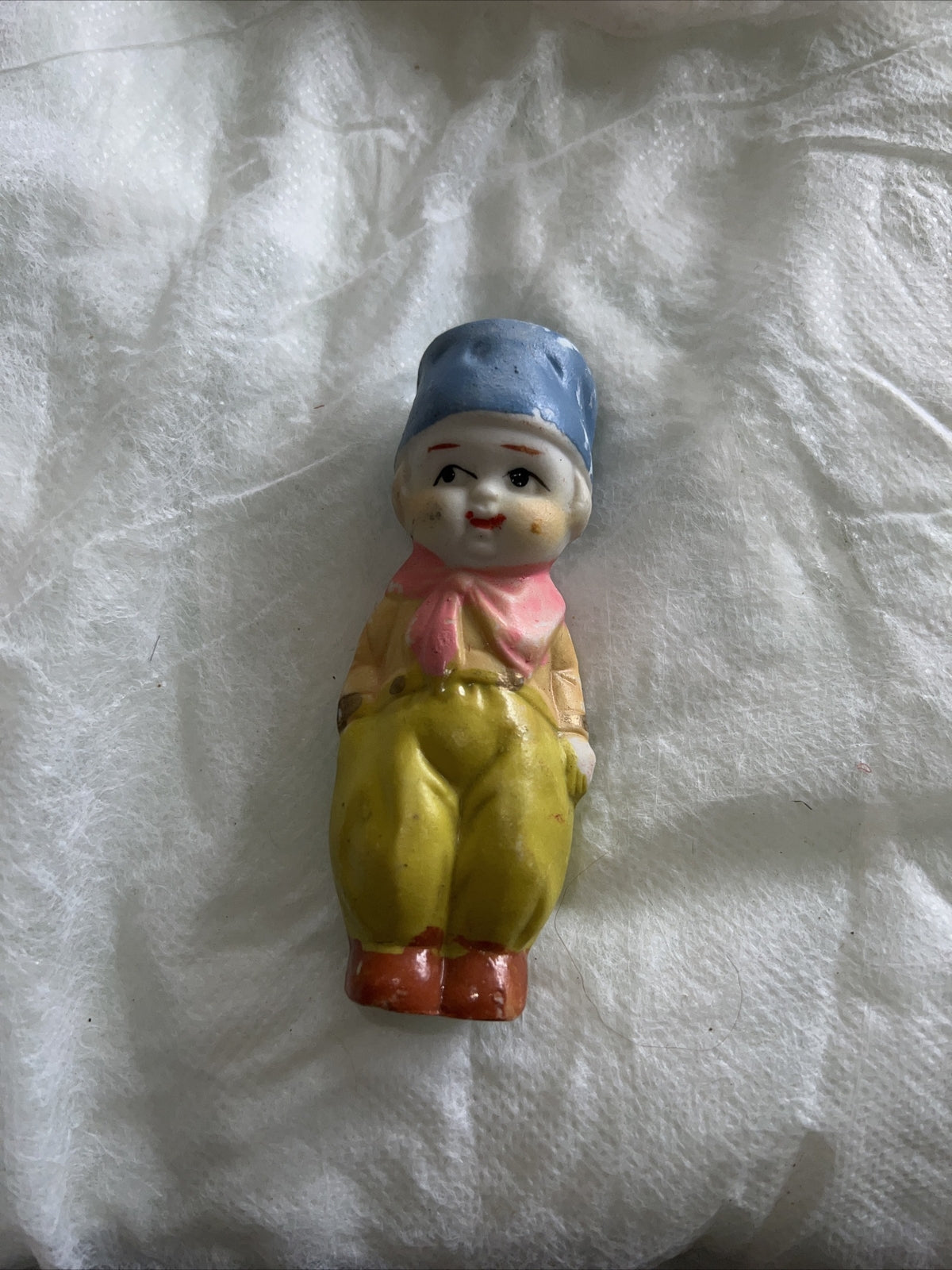 Antique Vintage Bisque Dolls - Made In Japan - 3.5” Hand painted0
