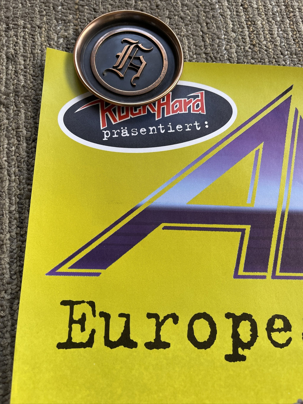 #32 1996 ANTHRAX  European Stomp Tour promotional poster 23” X 33”4