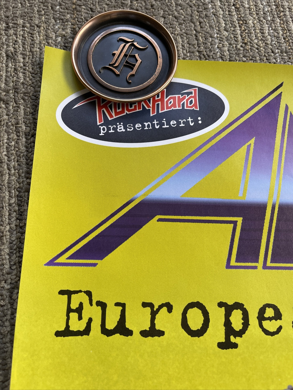 #32 1996 ANTHRAX  European Stomp Tour promotional poster 23” X 33”4
