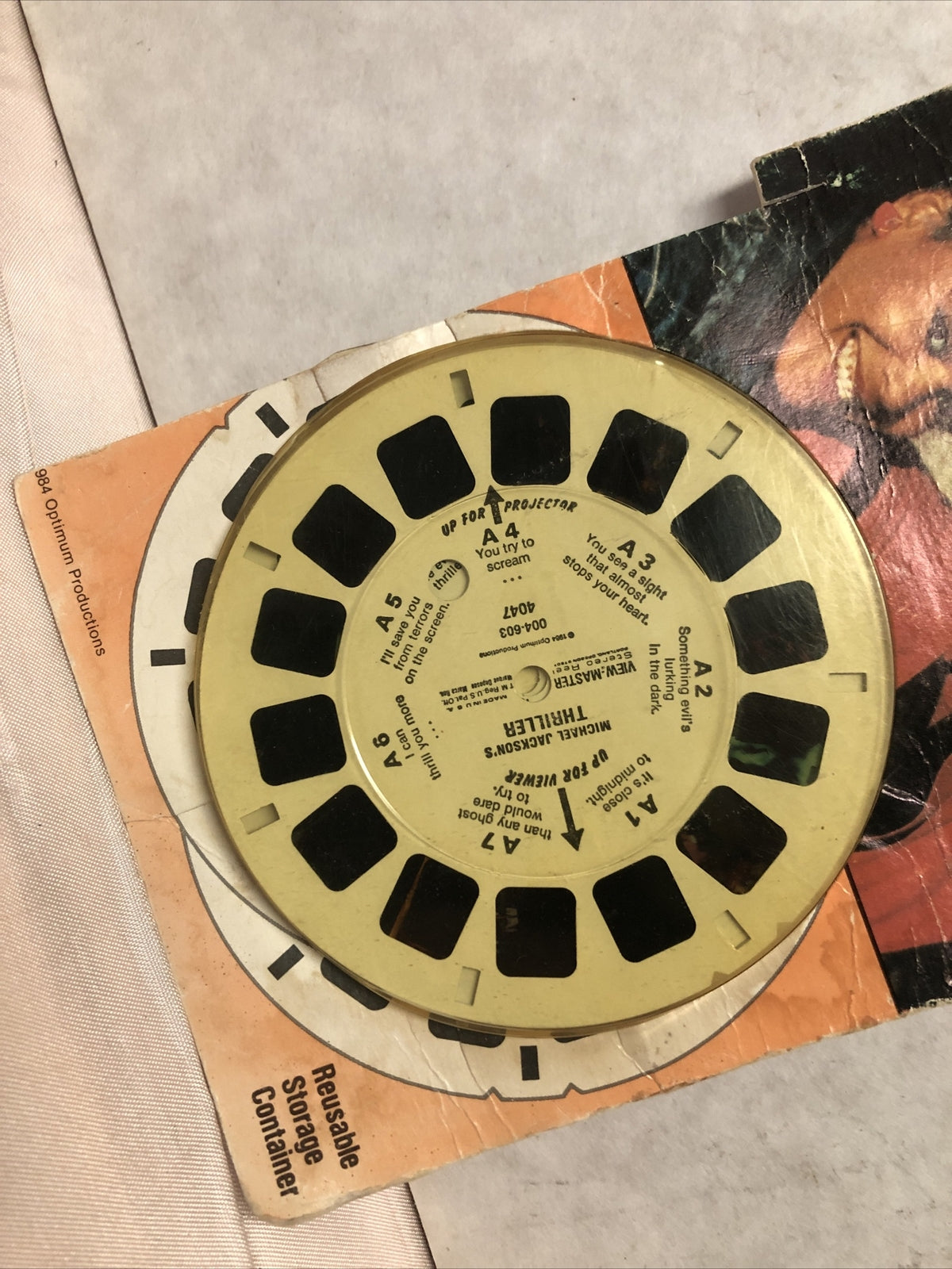 Vintage View-Master 3D Reels Michael Jackson Thriller2