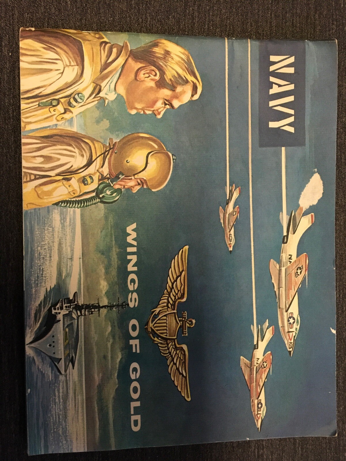 VINTAGE NAVY RECRUITING BOOKLET -"WINGS OF GOLD"- 1959 - Aviation Global Navy0