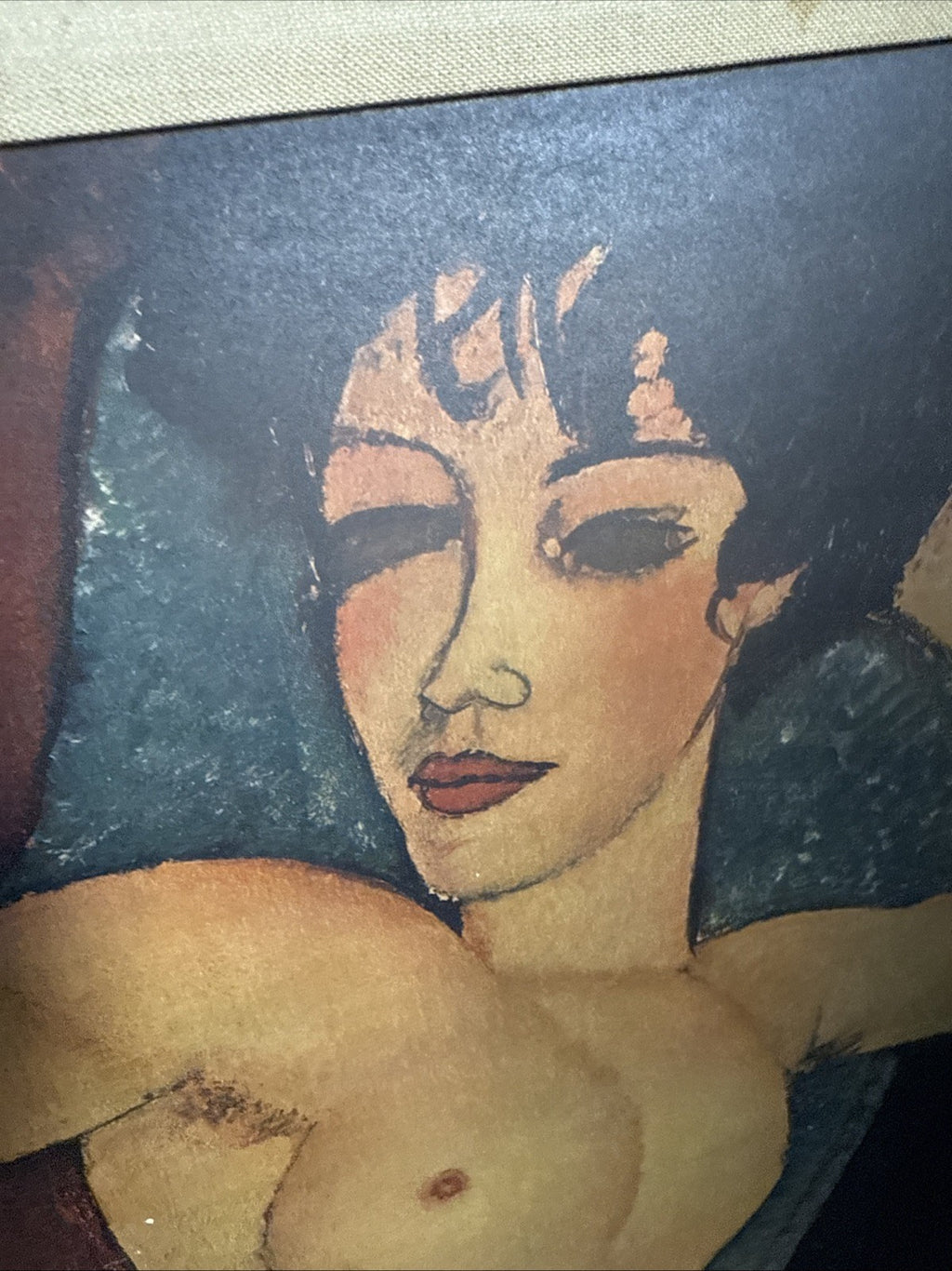 Amedeo Modigliani (Italian, 1884-1920) Old Print Or Litho Framed 22.5” X 33”3