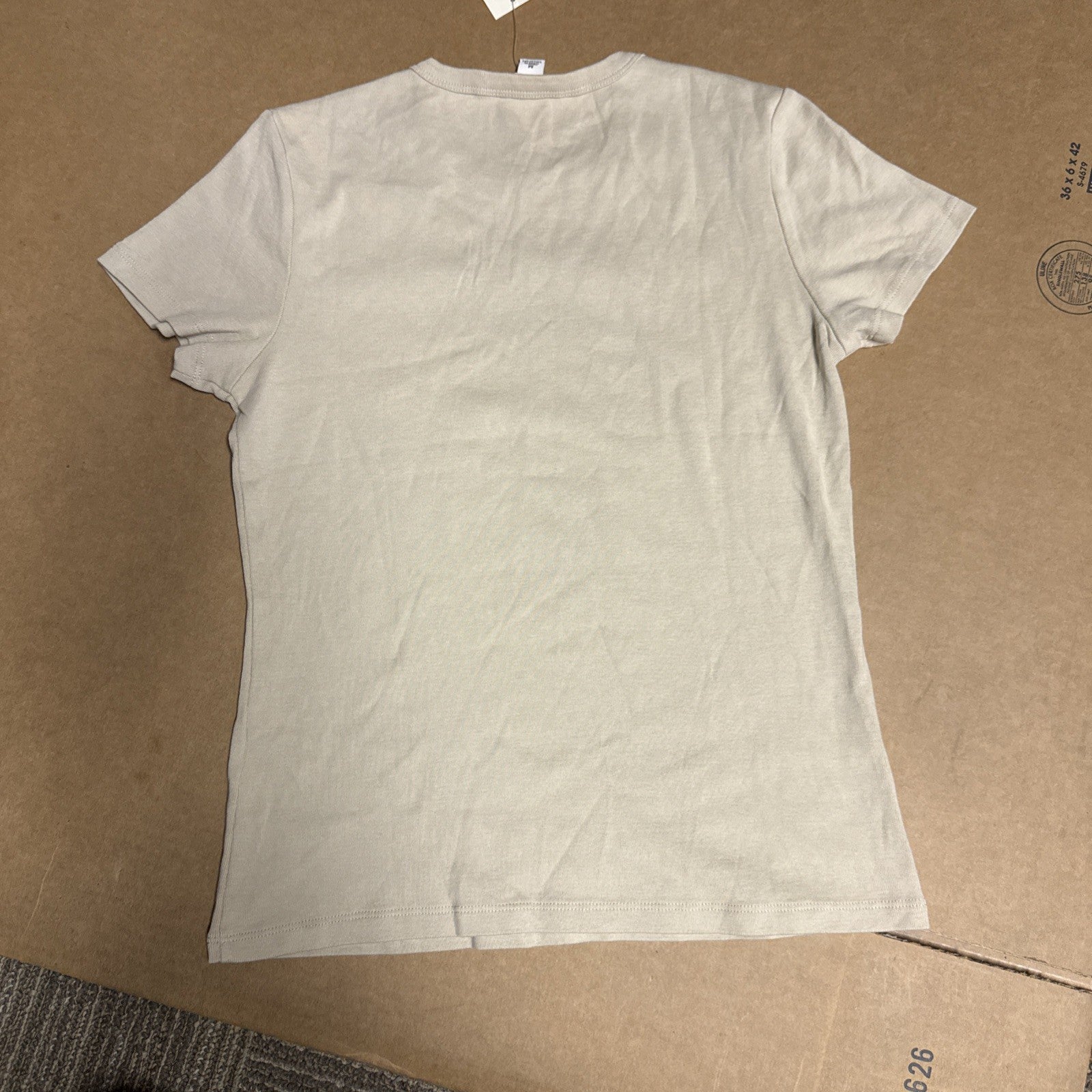 Banana Republic T Shirt Short Sleeve Crew Neck T Shirt Tee Top Off White Medium2