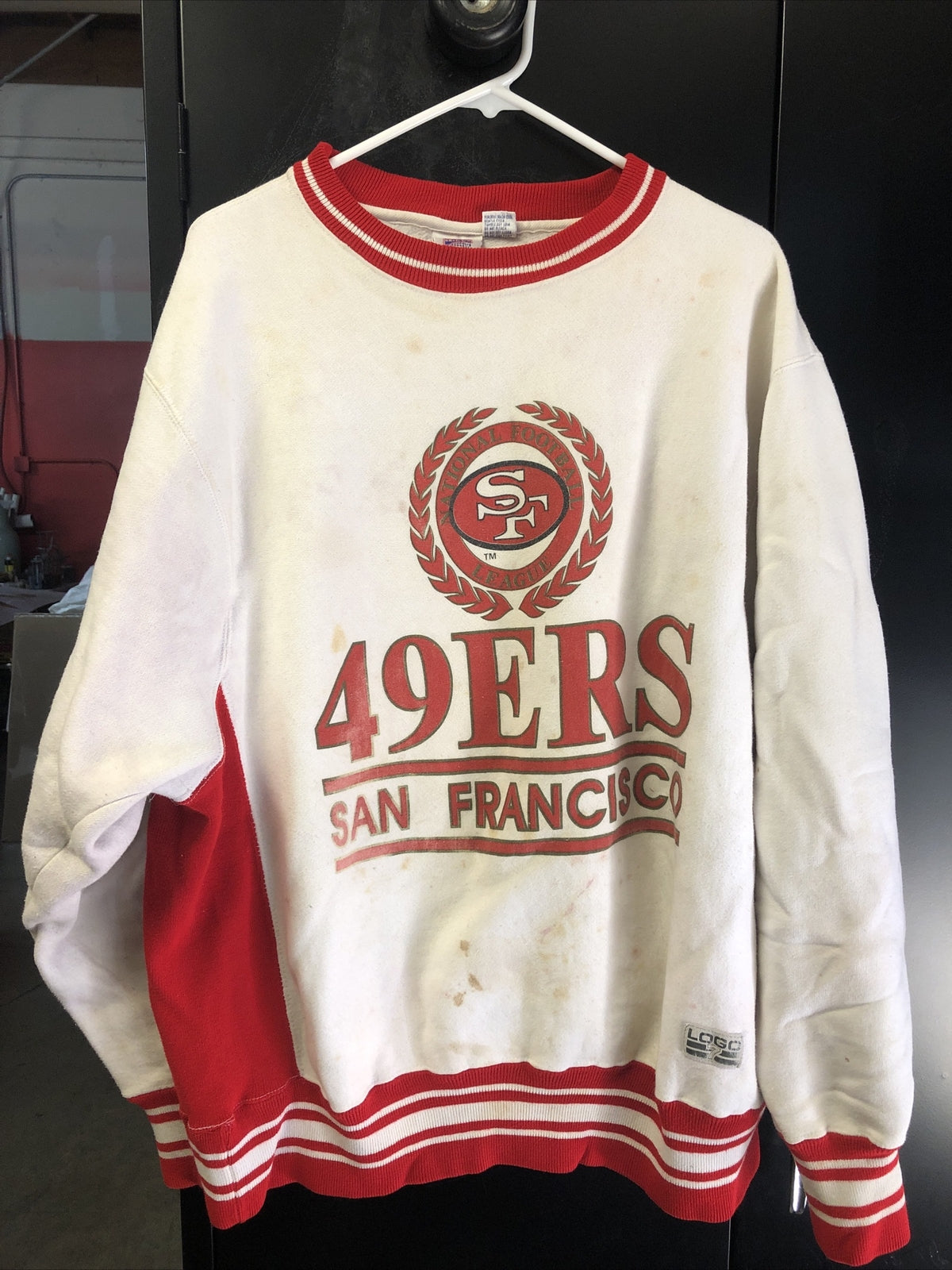 Vintage San Francisco 49ers Crewneck Sweater Size XL Logo 70