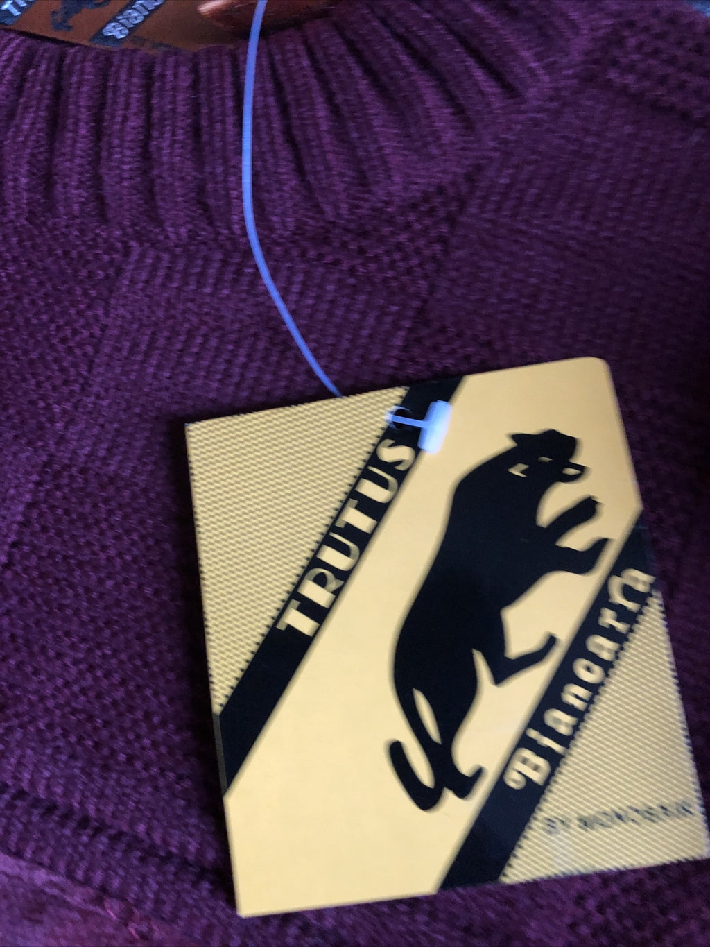 Vintage 90's NOS Trutus Biancarra Mens Sweater With Matching Beanie NWT Size L3