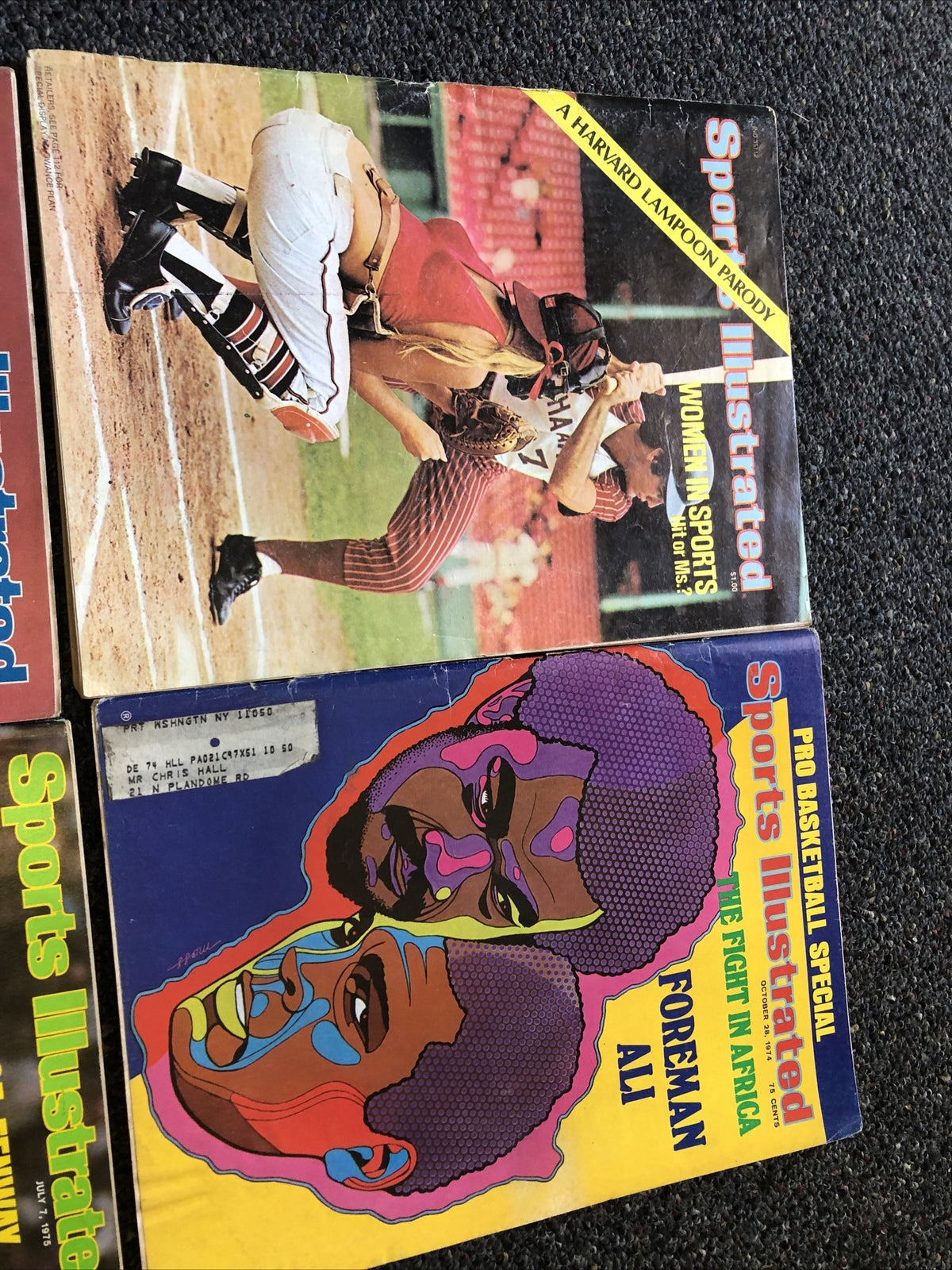 Vintage Lot Of 6 Sports Illustrated Magazines 1970’s Baseball Boxing3