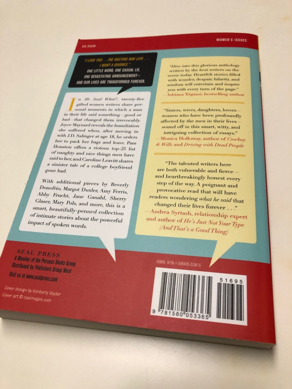 He Said What?: Women Write About Moments When... by Zackheim, Victoria Paperback1