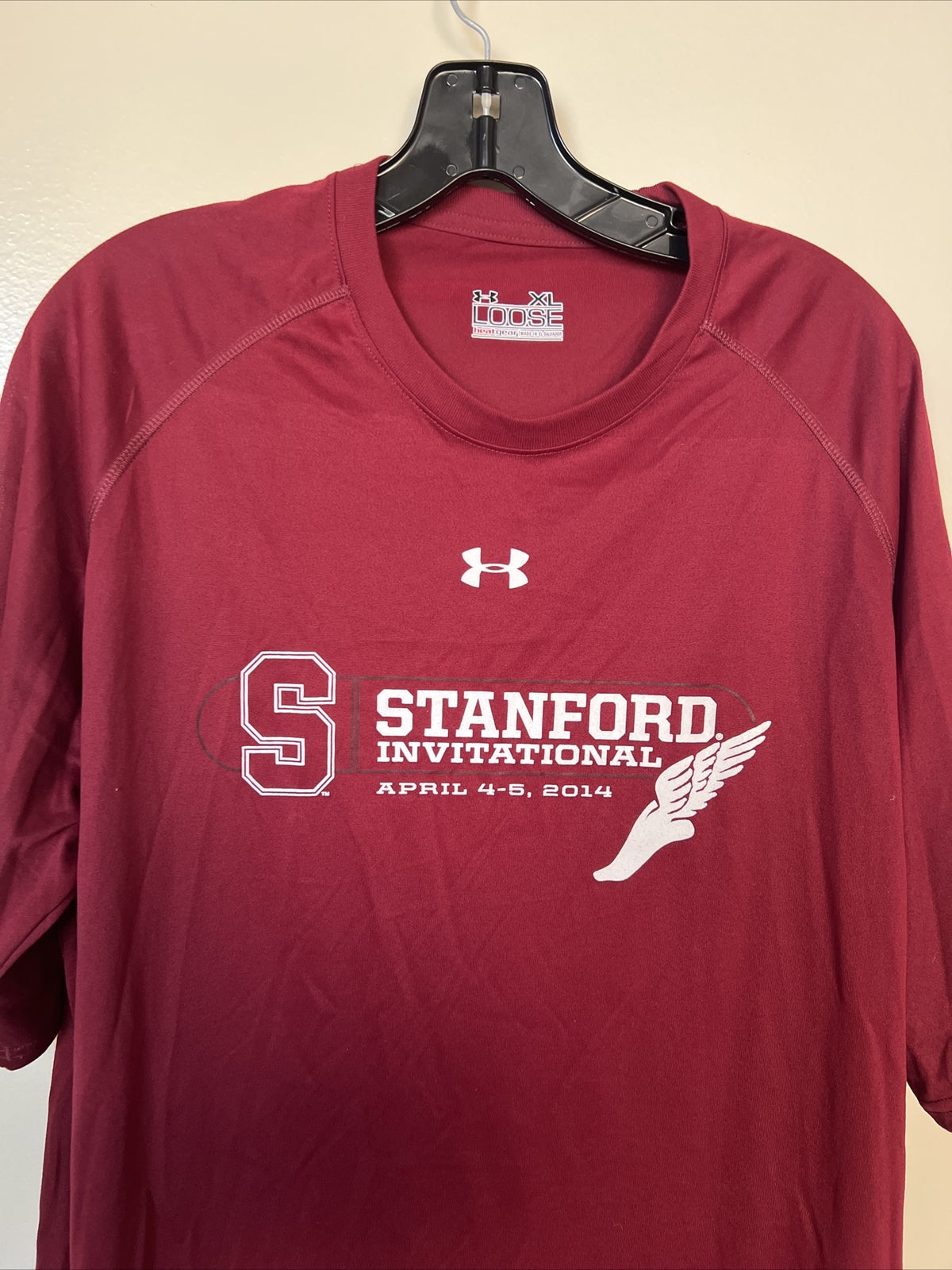 Underarmour Stanford Invitational April 4-5 2014 XL Loose T Shirt Heat Gear1