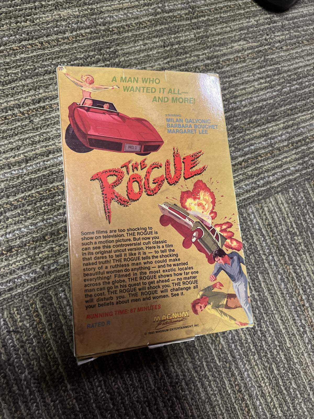 The Rogue Starring Milan Galvonic VHS Magnum Entertainment Vintage Film2