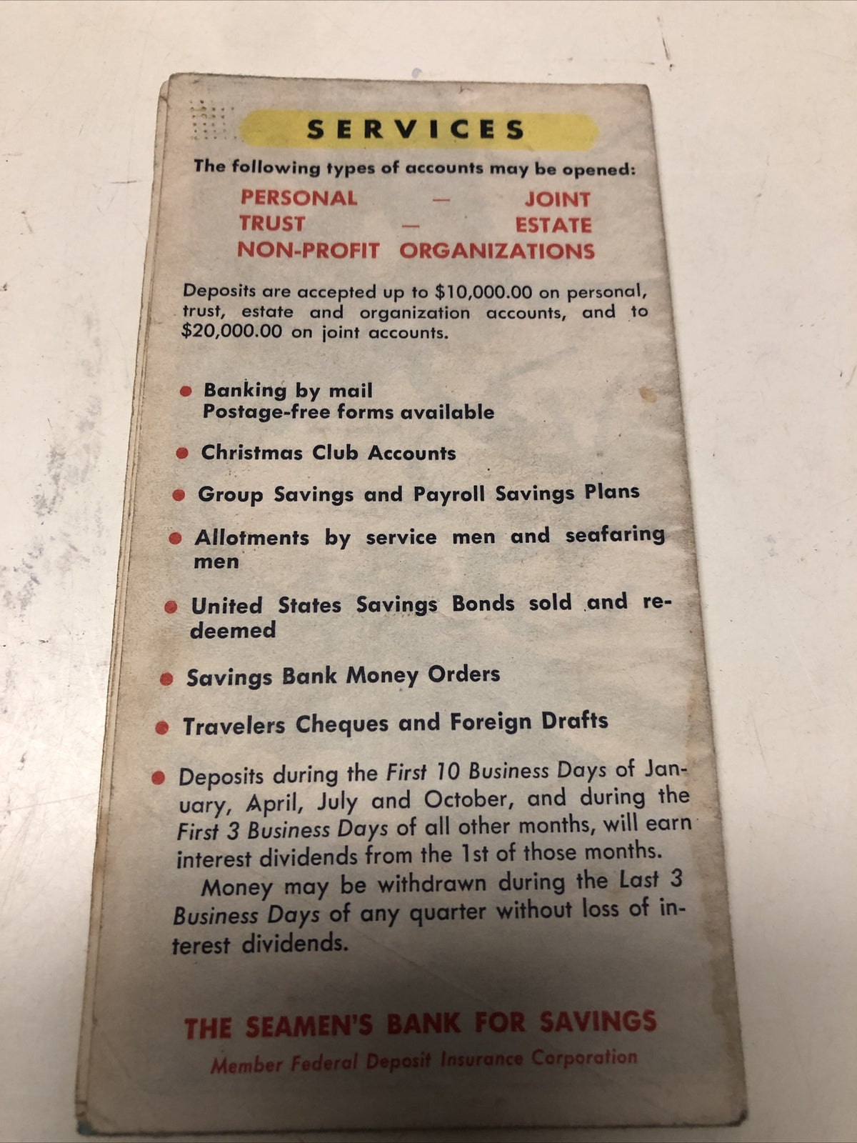 New York City VTG Map 1940's Rapid Transit Lines The Seamen’s Bank For Savings2