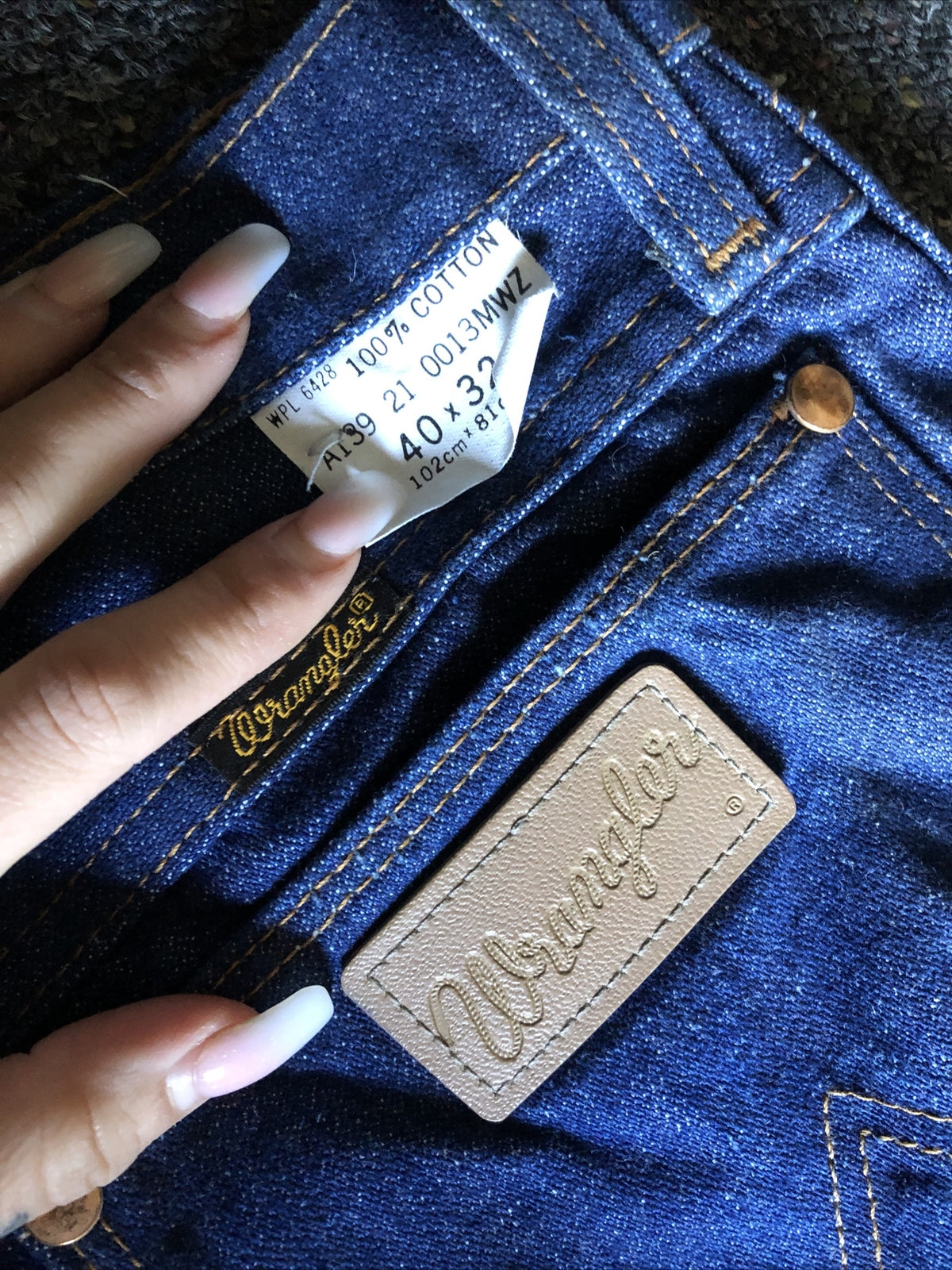 Men’s Wrangler Jeans Blue Denim 40x322