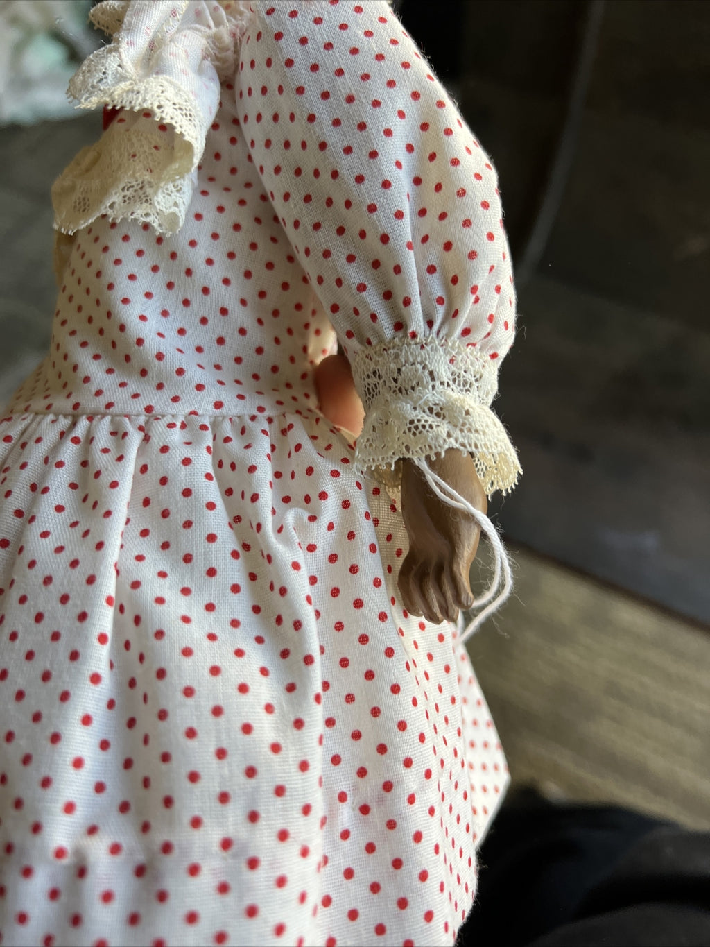 Vintage German 13” Kestner Repro 165 GOOGLIE EYES Cute Doll No Hair8