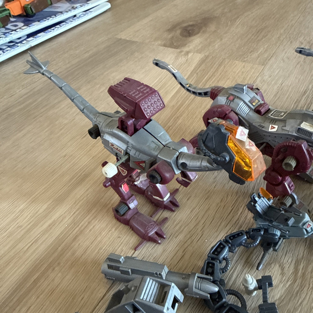 Vintage Tomy Robo Strux Zoids Lot - Gordox Krark Mammoth & Spares 1980s4