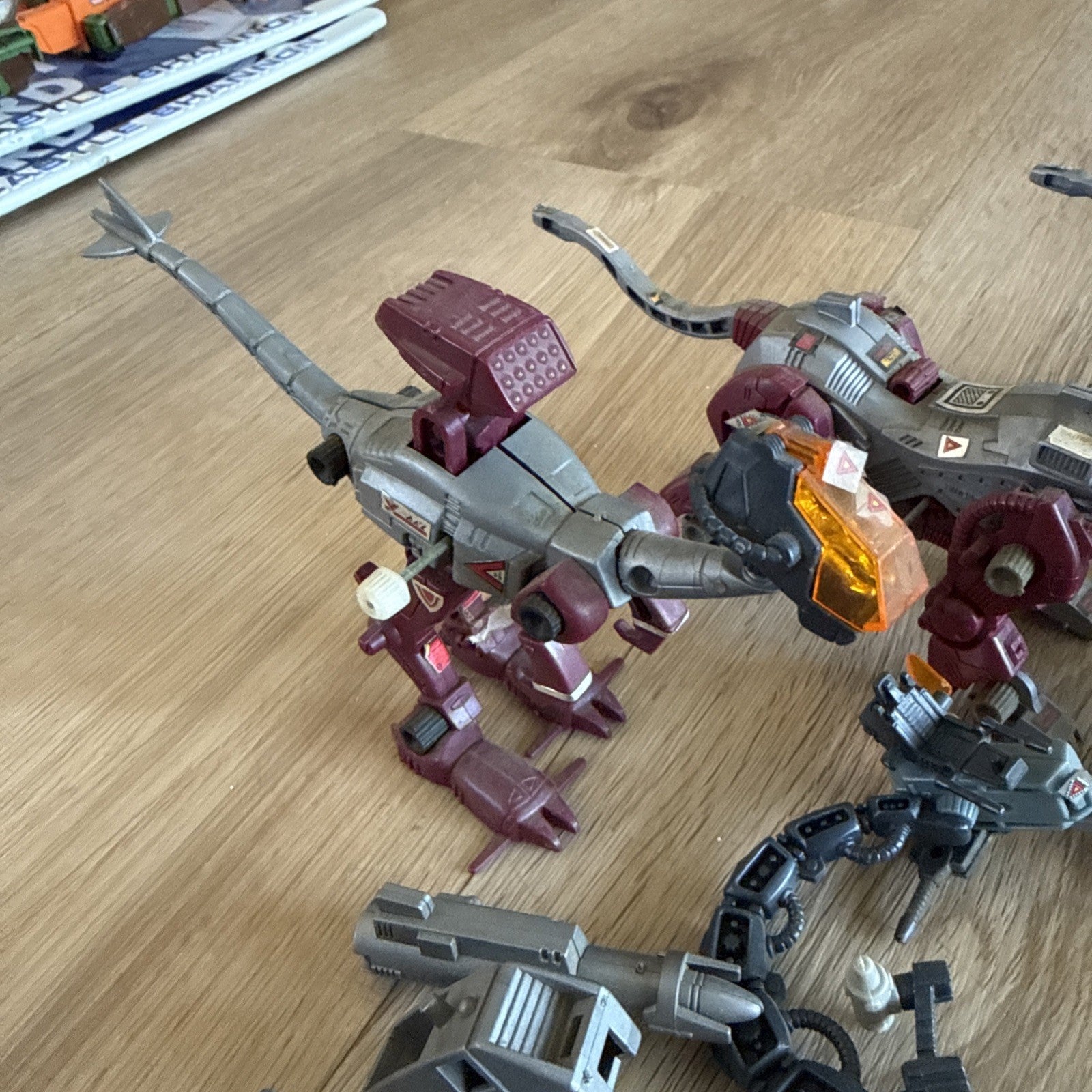 Vintage Tomy Robo Strux Zoids Lot - Gordox Krark Mammoth & Spares 1980s4