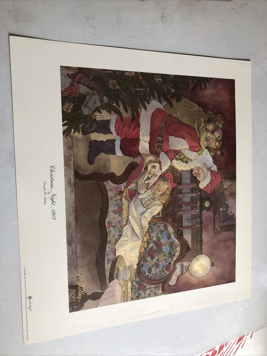 Christmas Night, 1907 By Camille B. Shelley Storybook Art 1994 - 20”x18”0