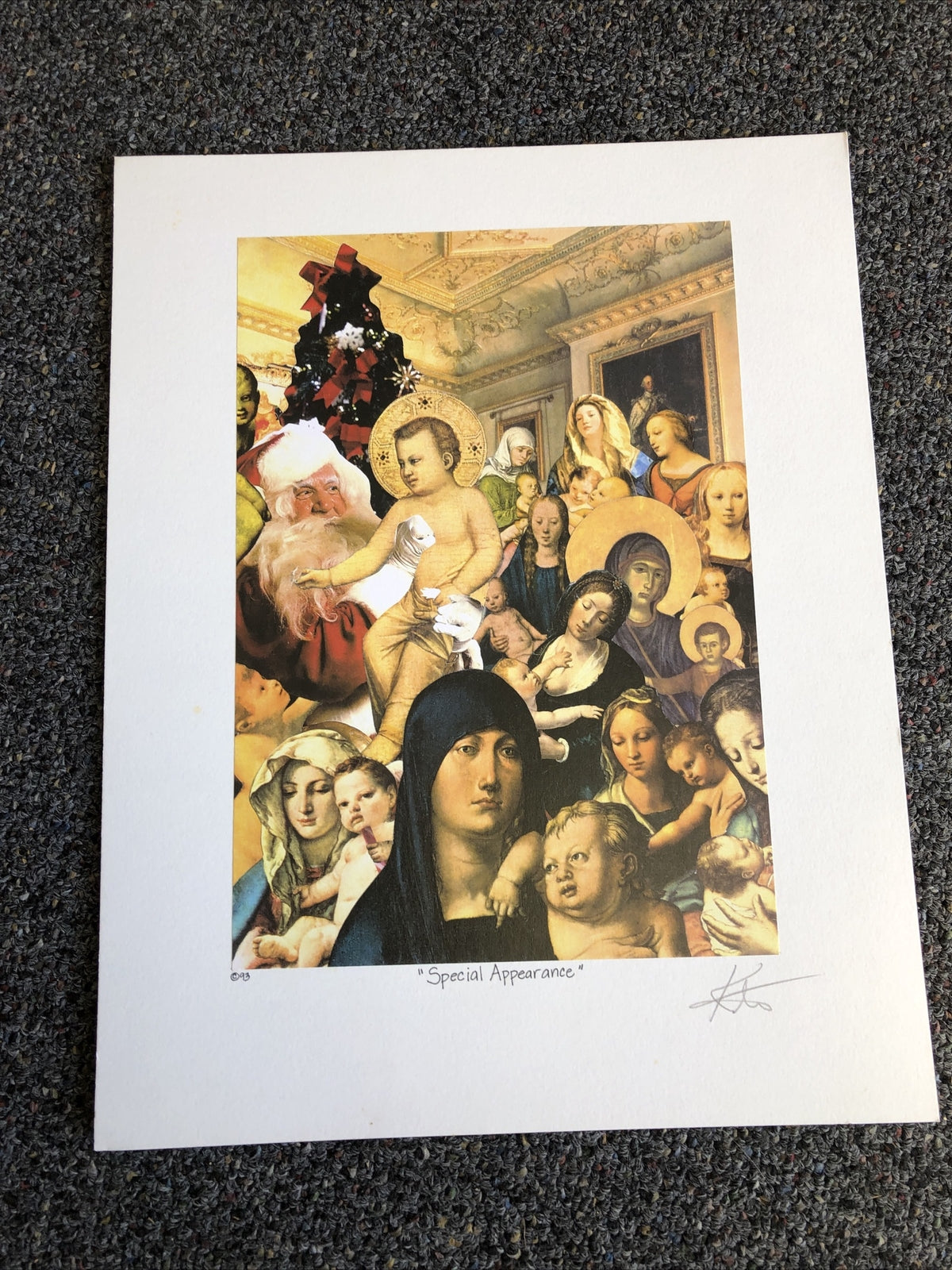 1993 Artist BARRY KITE Signed Art Print “Special Appearance” Pop Art 14”x11”0