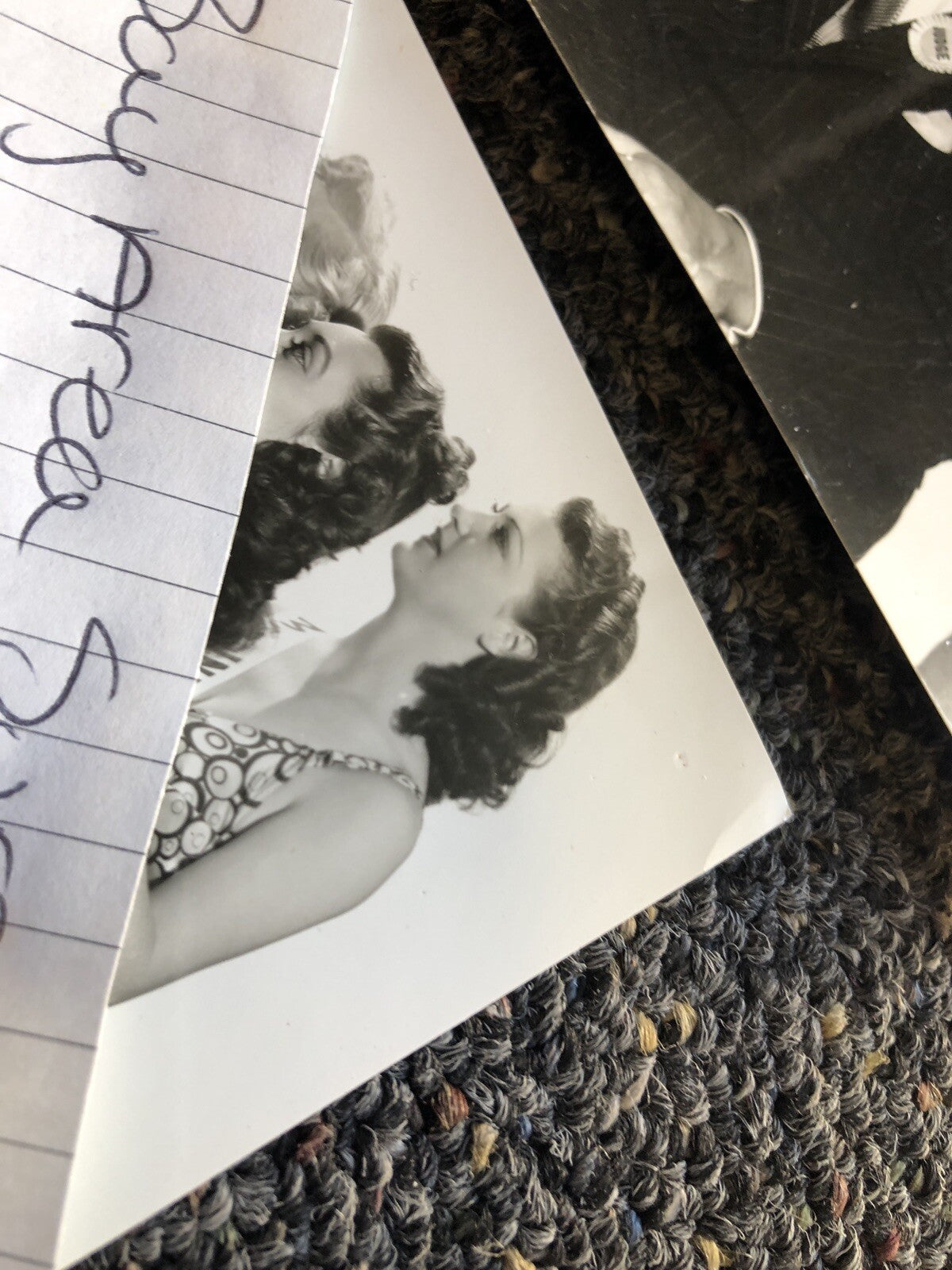 Original Unpublished Lot Of 2 Photos Of ANN SOTHERN FRANCHOT TONE Miss USA Judge8