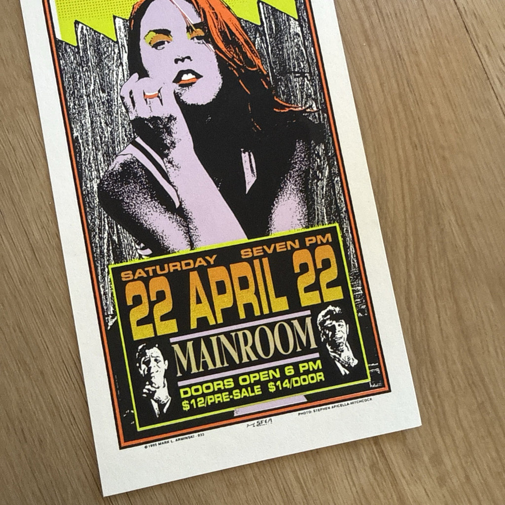 1995 Liz Phair Handbill First Avenue Mainroom MN Mark Arminski Flyer Lot Of 174